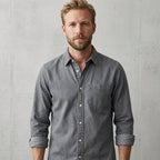 Chemise Décontractée Avec Poche Poitrine Pour Hommes