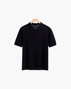 Polo Zippé En Maille Aérée Pour Hommes
