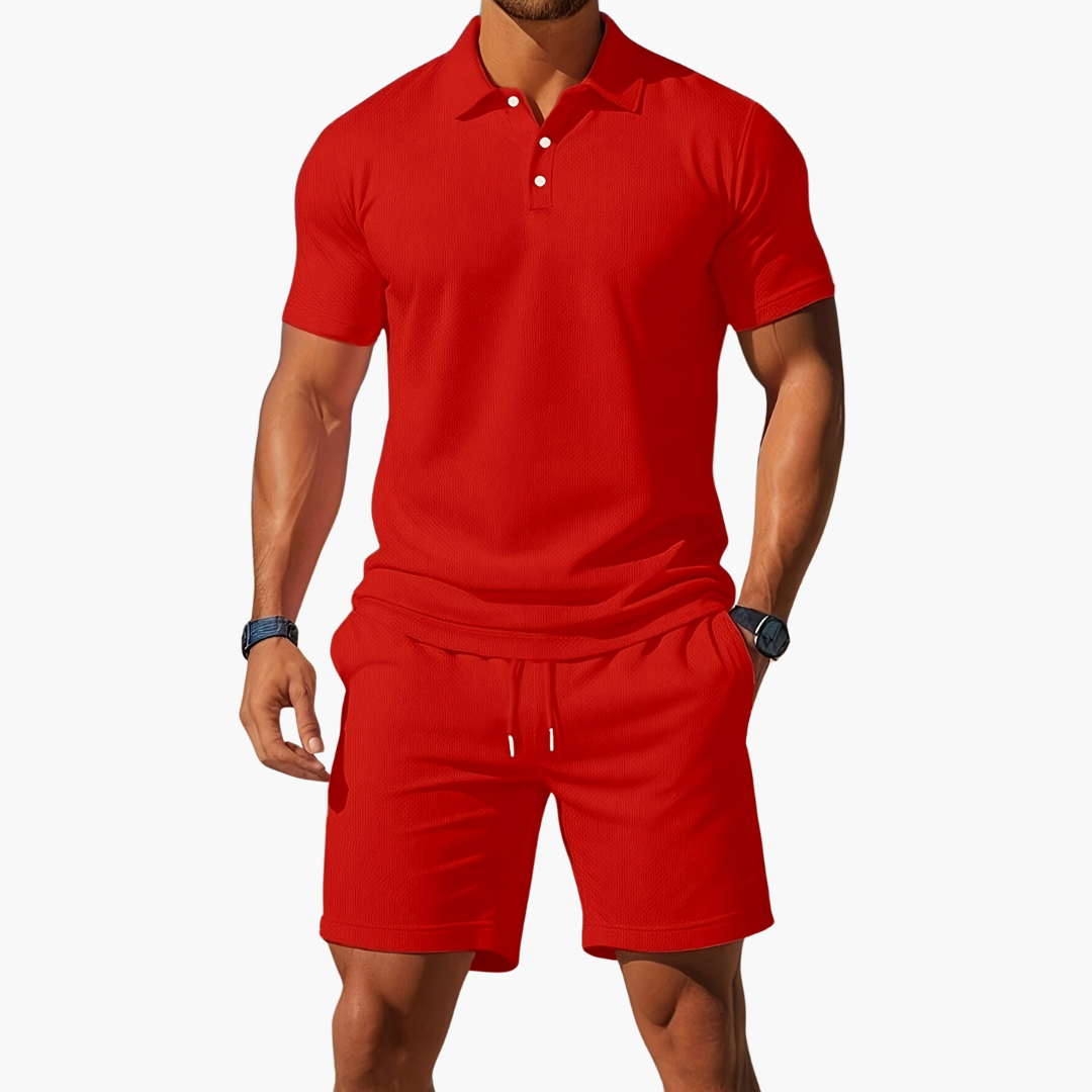 ENSEMBLE POLO & SHORT HOMMES