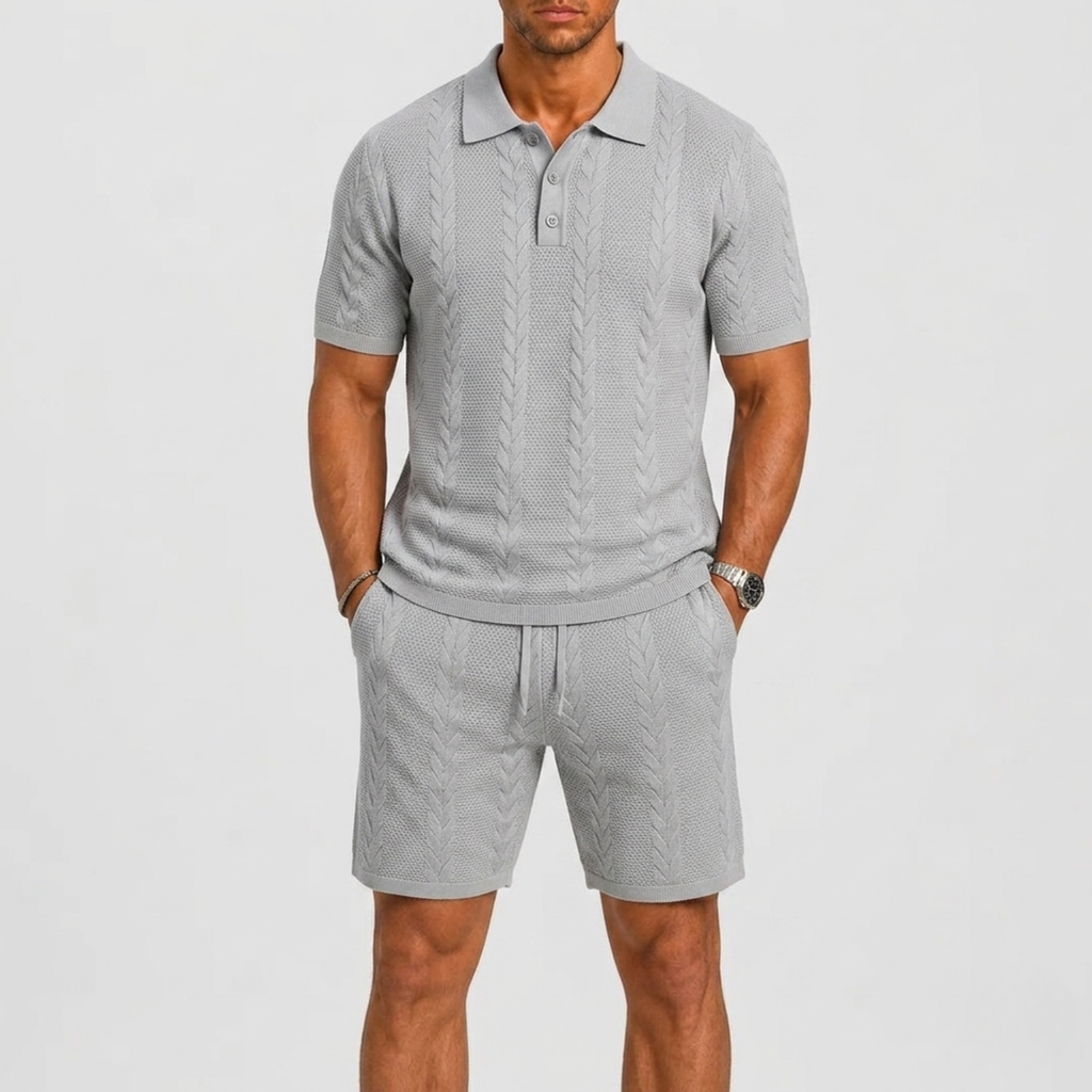 Ensemble Polo Manches Courtes Avec Short Pour Hommes