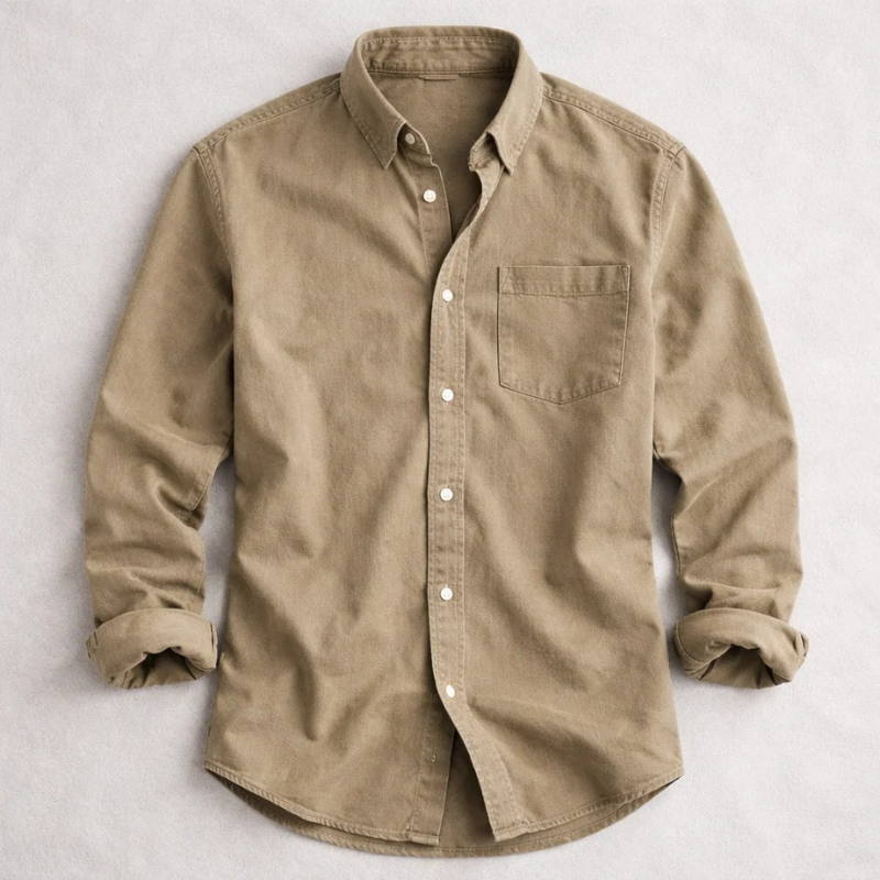 Chemise Décontractée Avec Poche Poitrine Pour Hommes