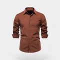 CHEMISE HOMME VELOURS CÔTELÉ MANCHES LONGUES