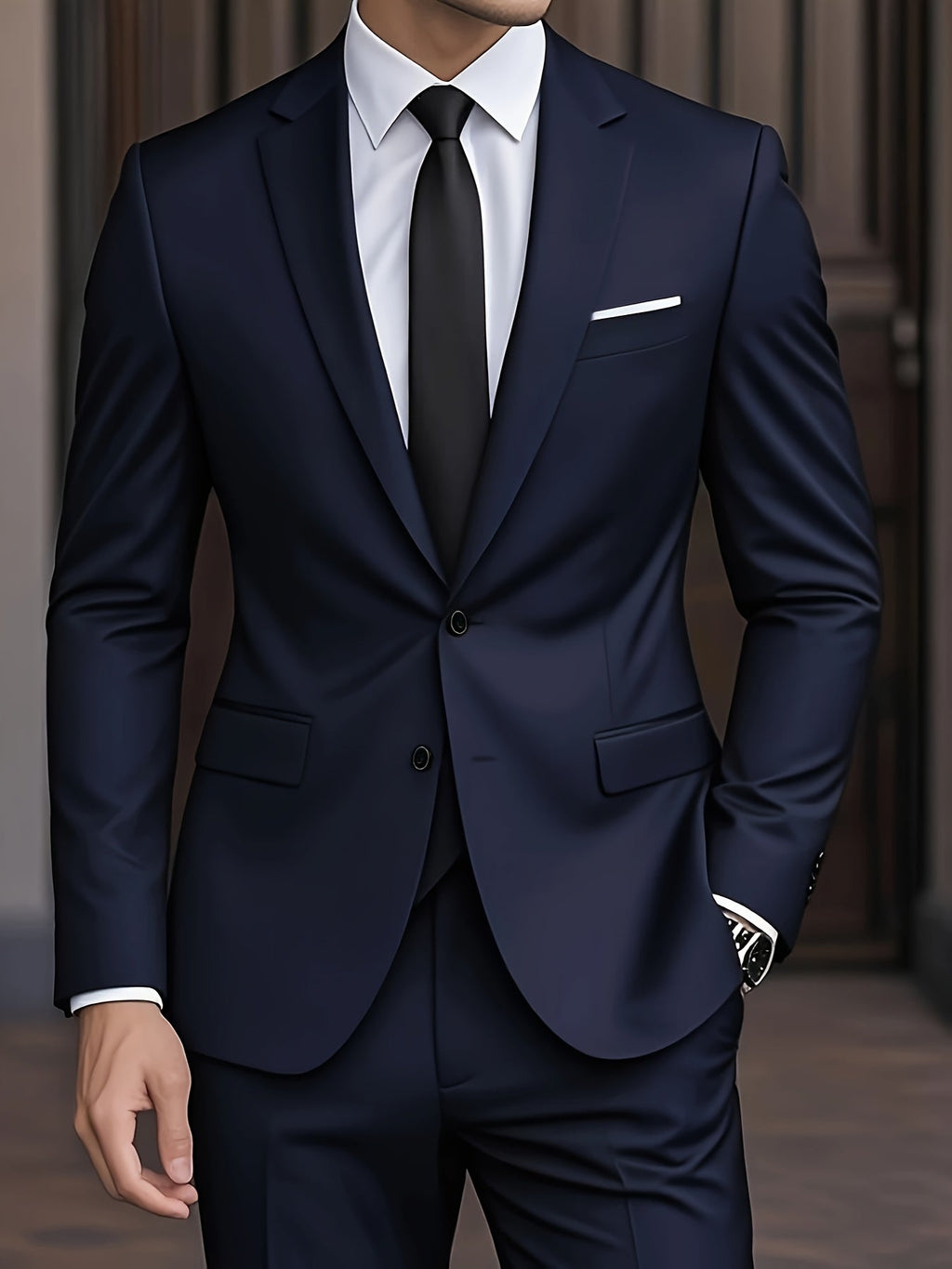 COSTUME HOMME DEUX PIÈCES CLASSIQUE