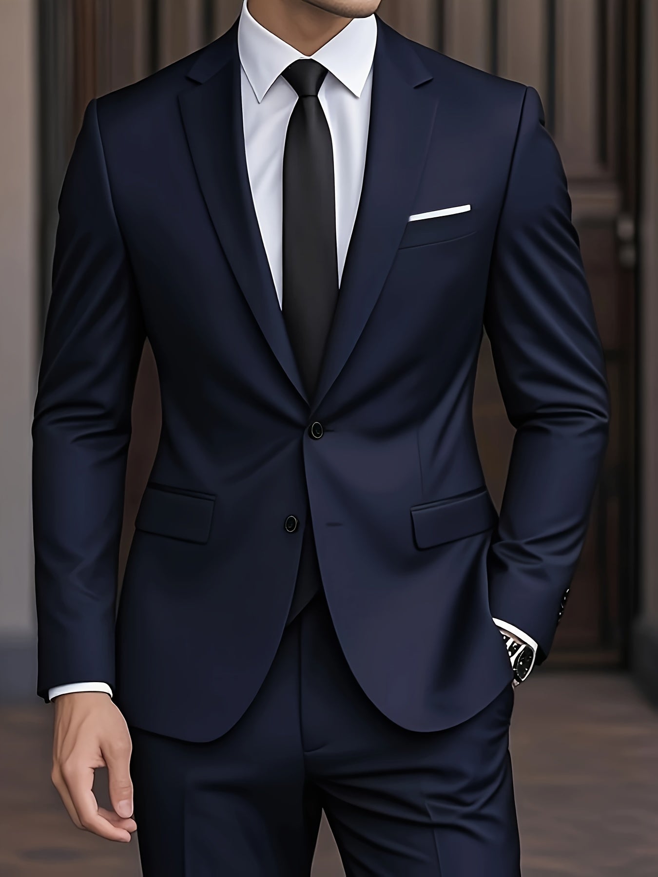 COSTUME HOMME DEUX PIÈCES CLASSIQUE