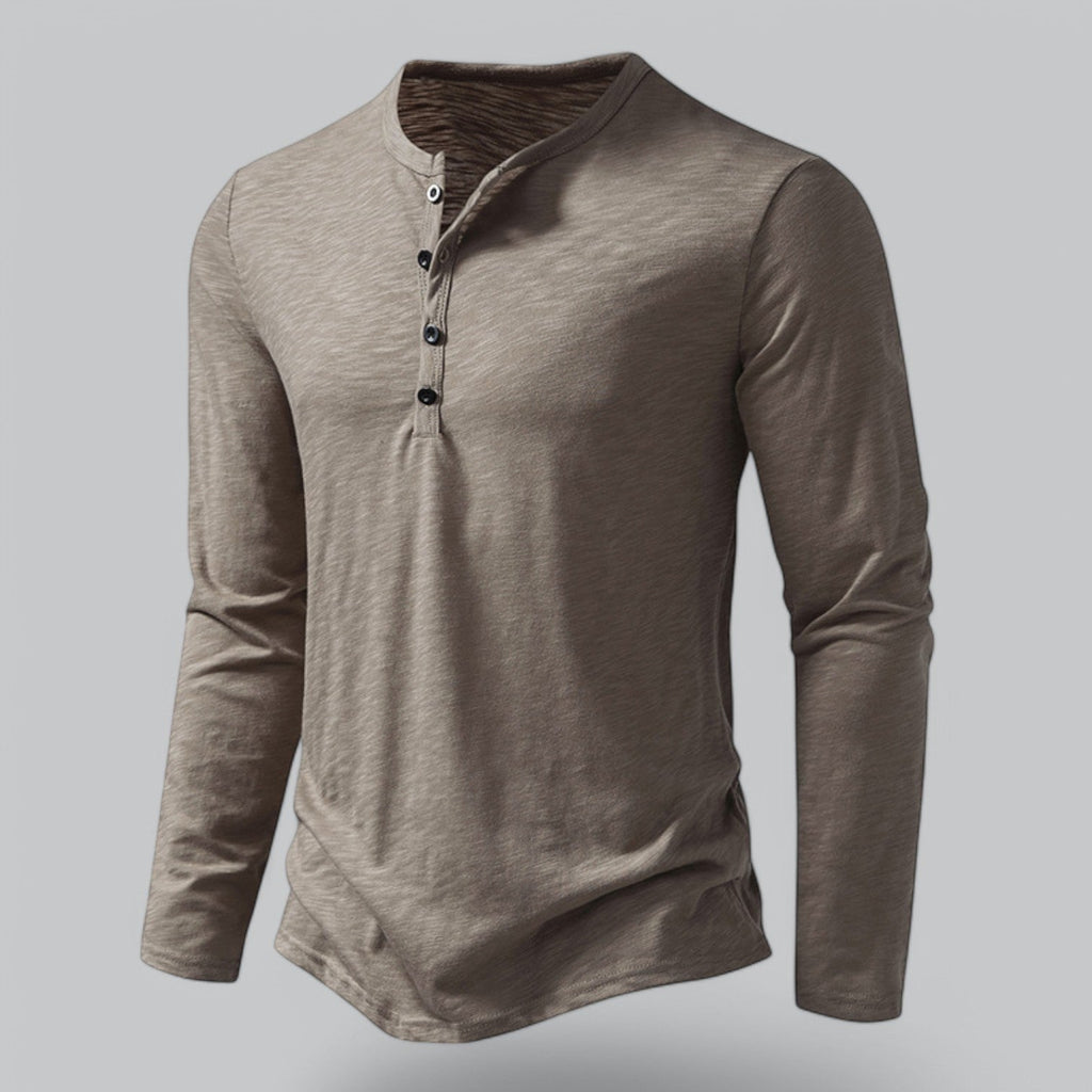 T-SHIRT HENLEY HOMMES