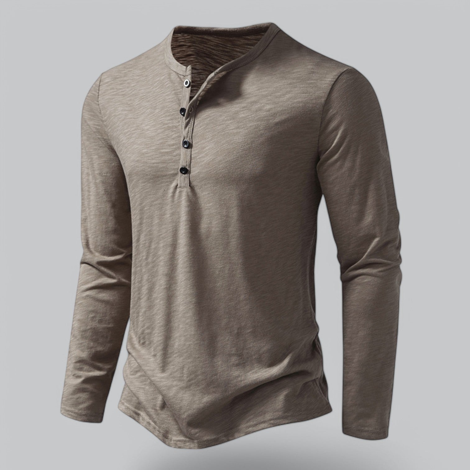 T-SHIRT HENLEY HOMMES