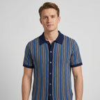 Polo Tricoté Avec Fermeture Boutonnée Pour Hommes