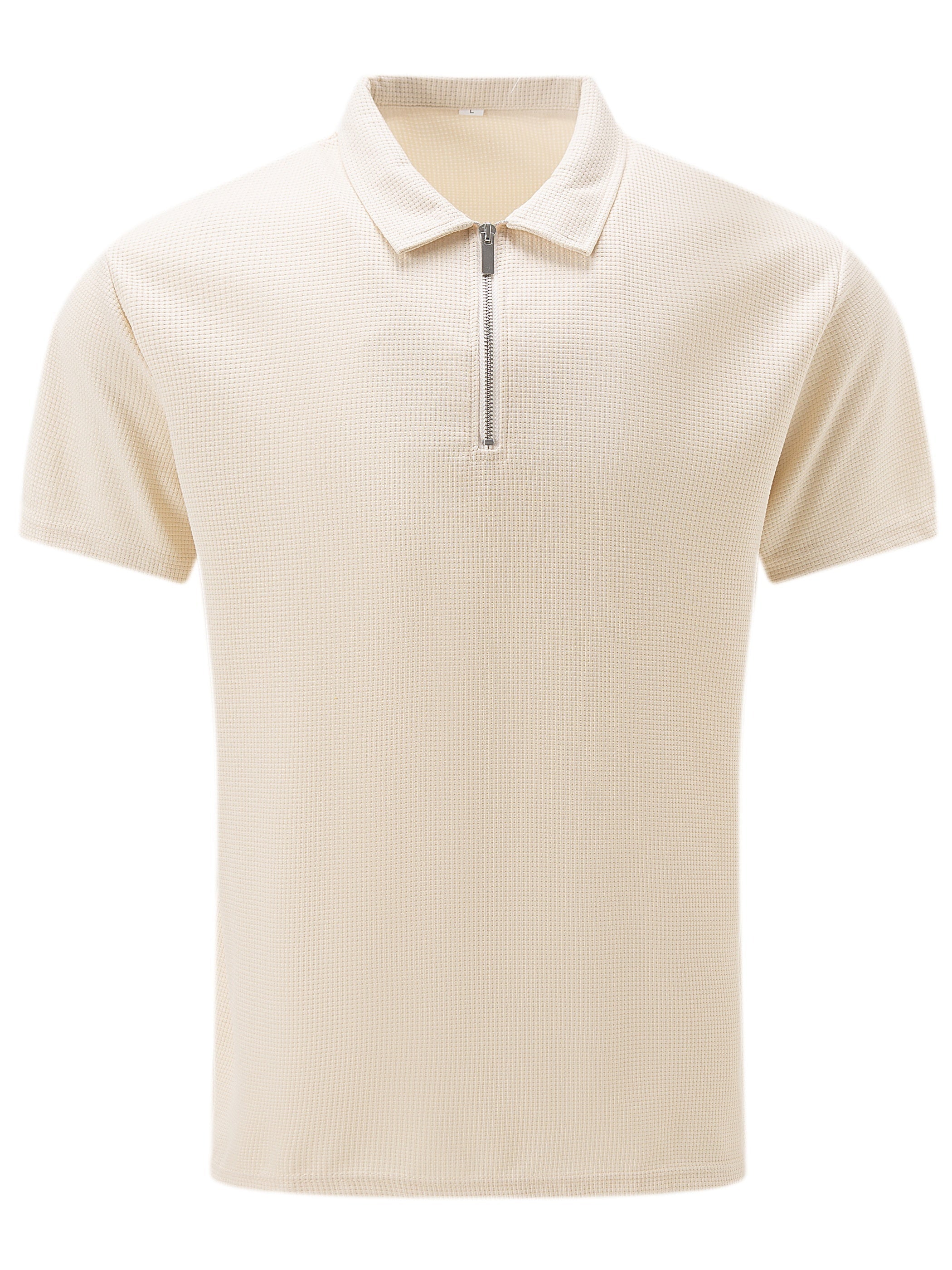 Polo Avec Col À Revers Et Fermeture Zippée Pour Hommes
