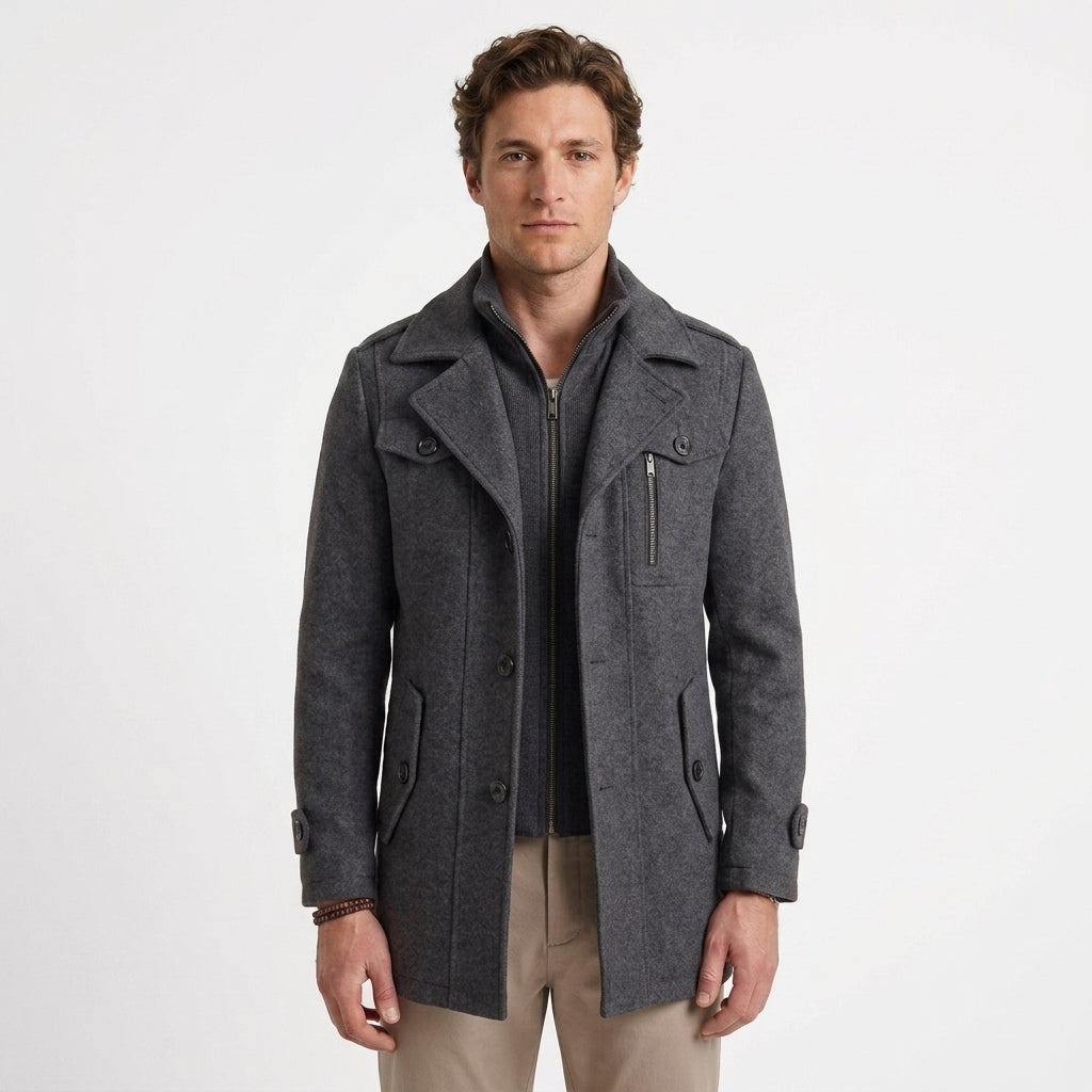 Veste Field En Laine Zippée Pour Hommes