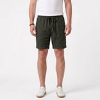 Short D'Été En Coton Et Lin Pour Hommes