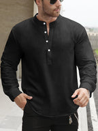 Chemise Ample Avec Col Bateau Pour Hommes