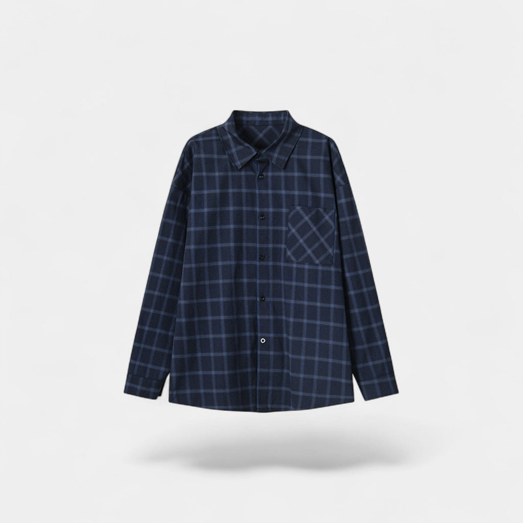 CHEMISE HOMME COUPE AMPLE COL À REVERS