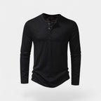 T-SHIRT HOMME MANCHES LONGUES BOUTONS