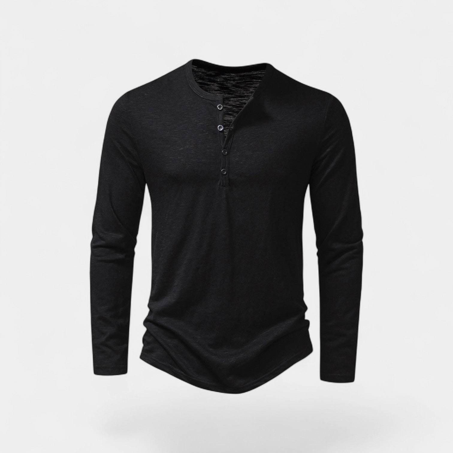 T-SHIRT HOMME MANCHES LONGUES BOUTONS