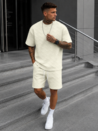 Ensemble T-Shirt Oversize Avec Short Pour Hommes