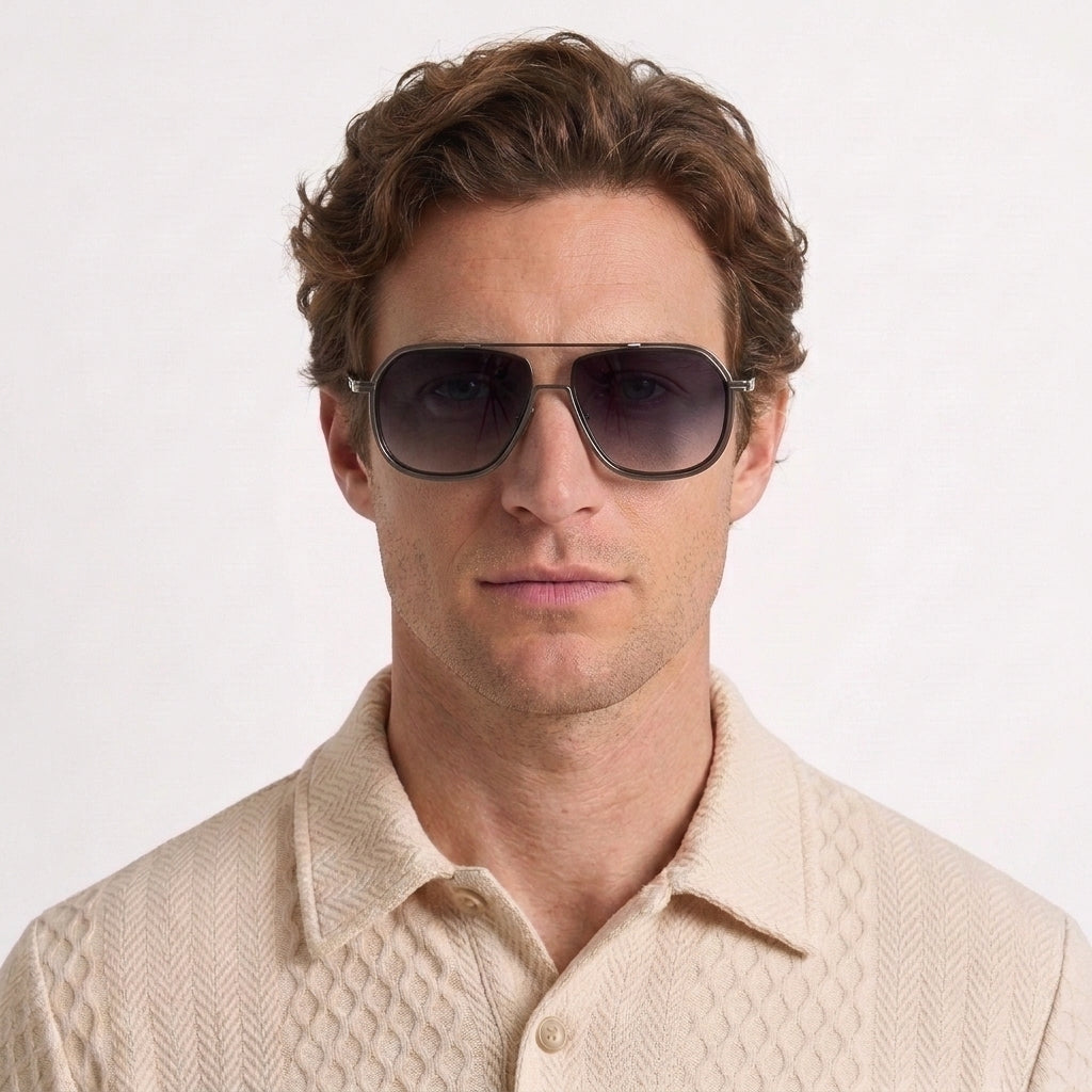 Lunettes De Soleil Aviateur Vintage UV400 Pour Hommes
