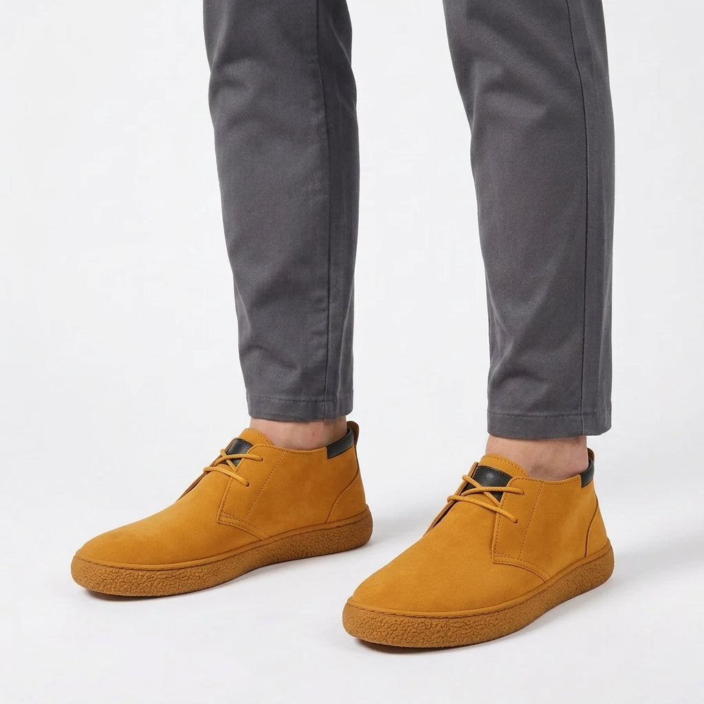 Bottines Souples À Semelle Style Crêpe