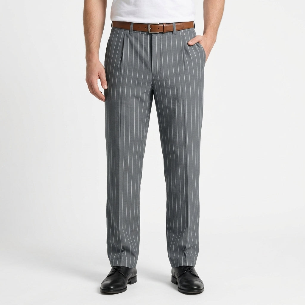 Pantalon Ample En Lin À Jambe Droite