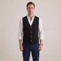 Gilet De Costume Boutonné Pour Hommes