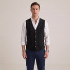Gilet De Costume Boutonné Pour Hommes