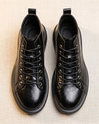 Chaussures À Lacets En Cuir Pour Hommes