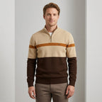 Pull À Col Zippé Avec Coupe Ajustée Pour Hommes