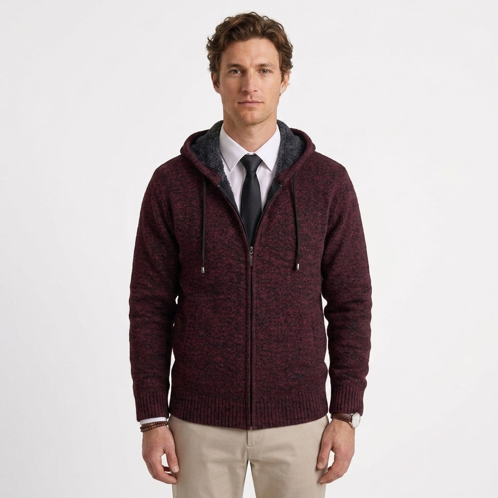 Gilet En Maille Zippé Pour Hommes