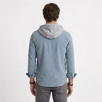 Surchemise À Capuche En Maille Gaufrée Pour Hommes