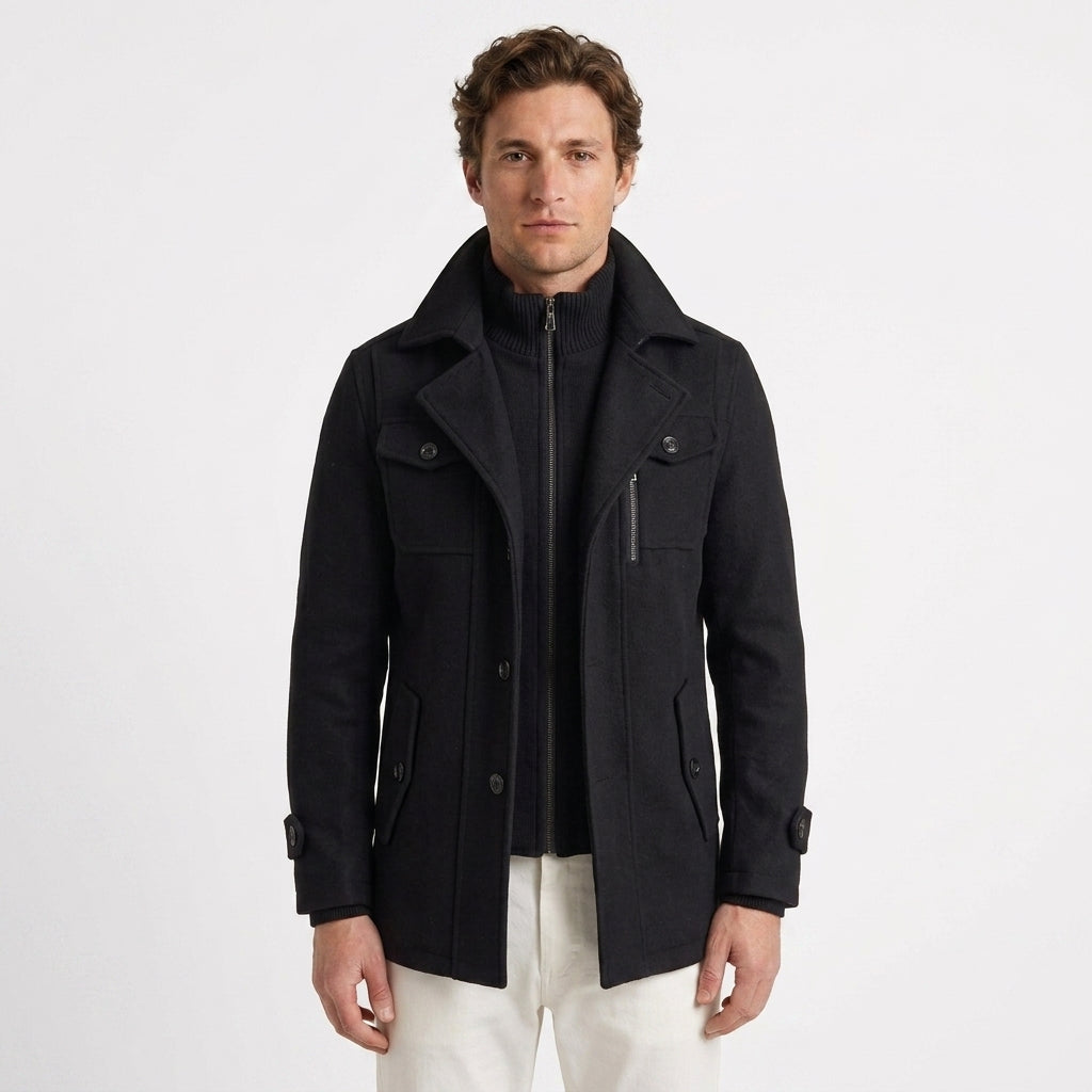 Veste Field En Laine Zippée Pour Hommes
