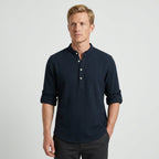 Chemise Ajustée Avec Manches Retroussables Pour Hommes