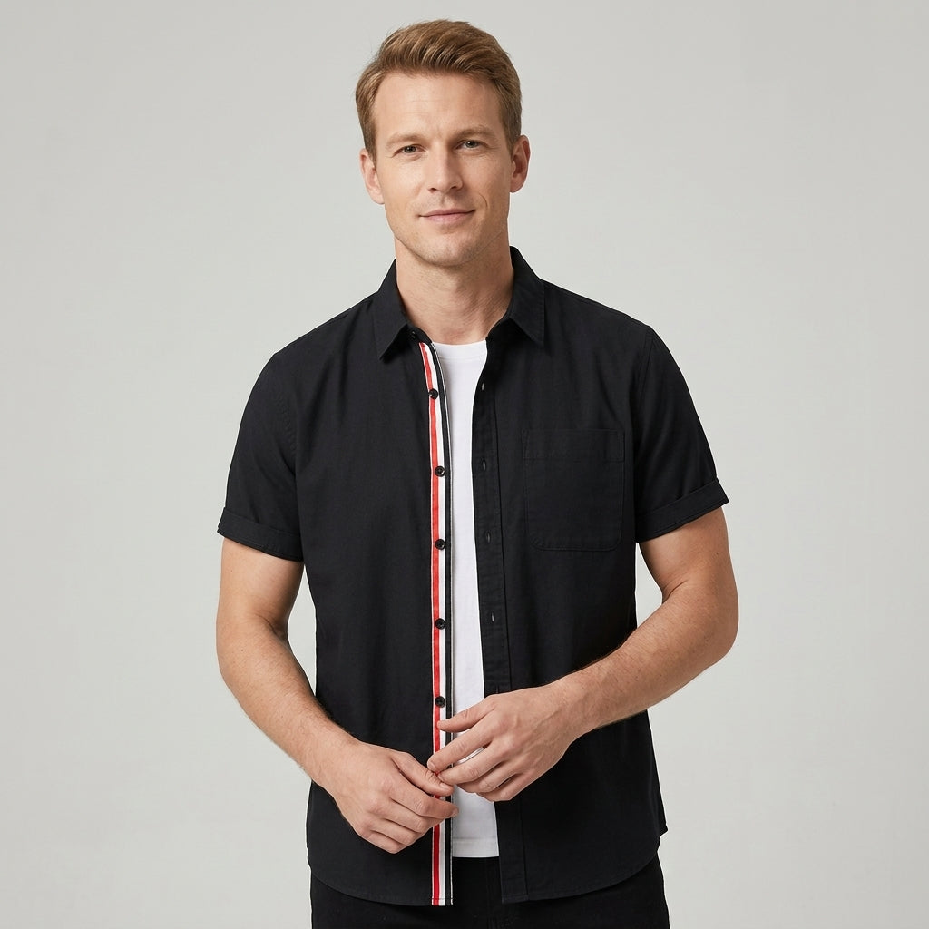Chemise Ajustée Avec Poignets Fuselés Pour Hommes