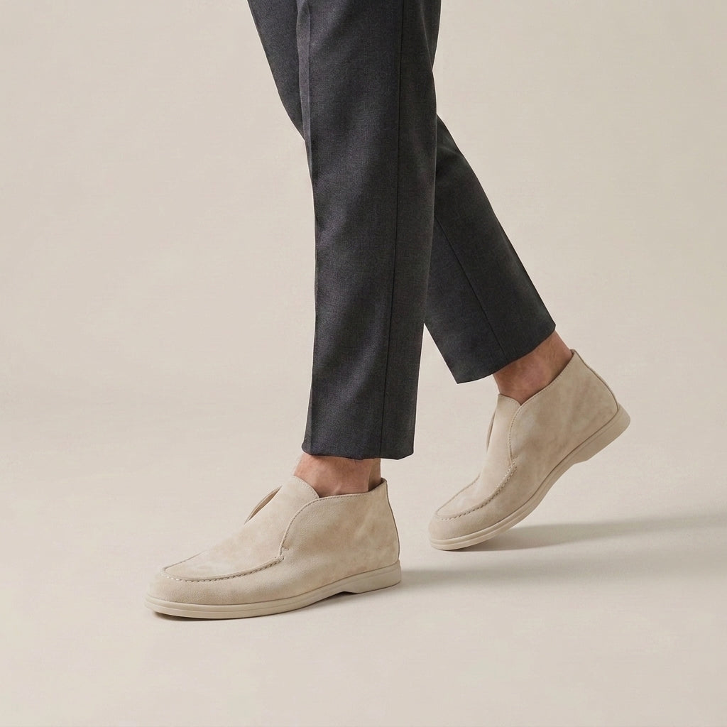 Mocassins Slip-On En Daim Pour Hommes