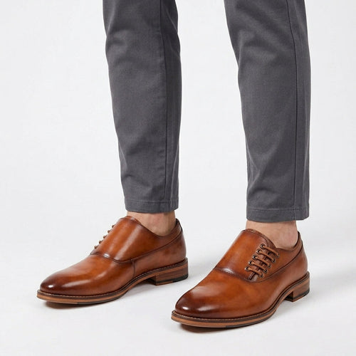 Chaussures Habillées En Cuir À Laçage Latéral