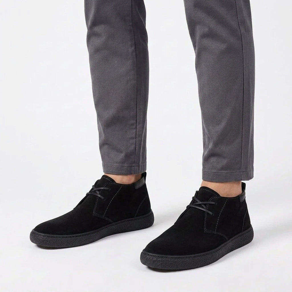 Bottines Souples À Semelle Style Crêpe
