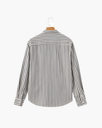 Chemise Rayée Avec Manches Longues Pour Hommes