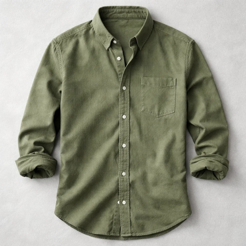 Chemise Décontractée Avec Poche Poitrine Pour Hommes