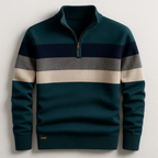 Pull À Col Zippé Avec Manches Longues Pour Hommes