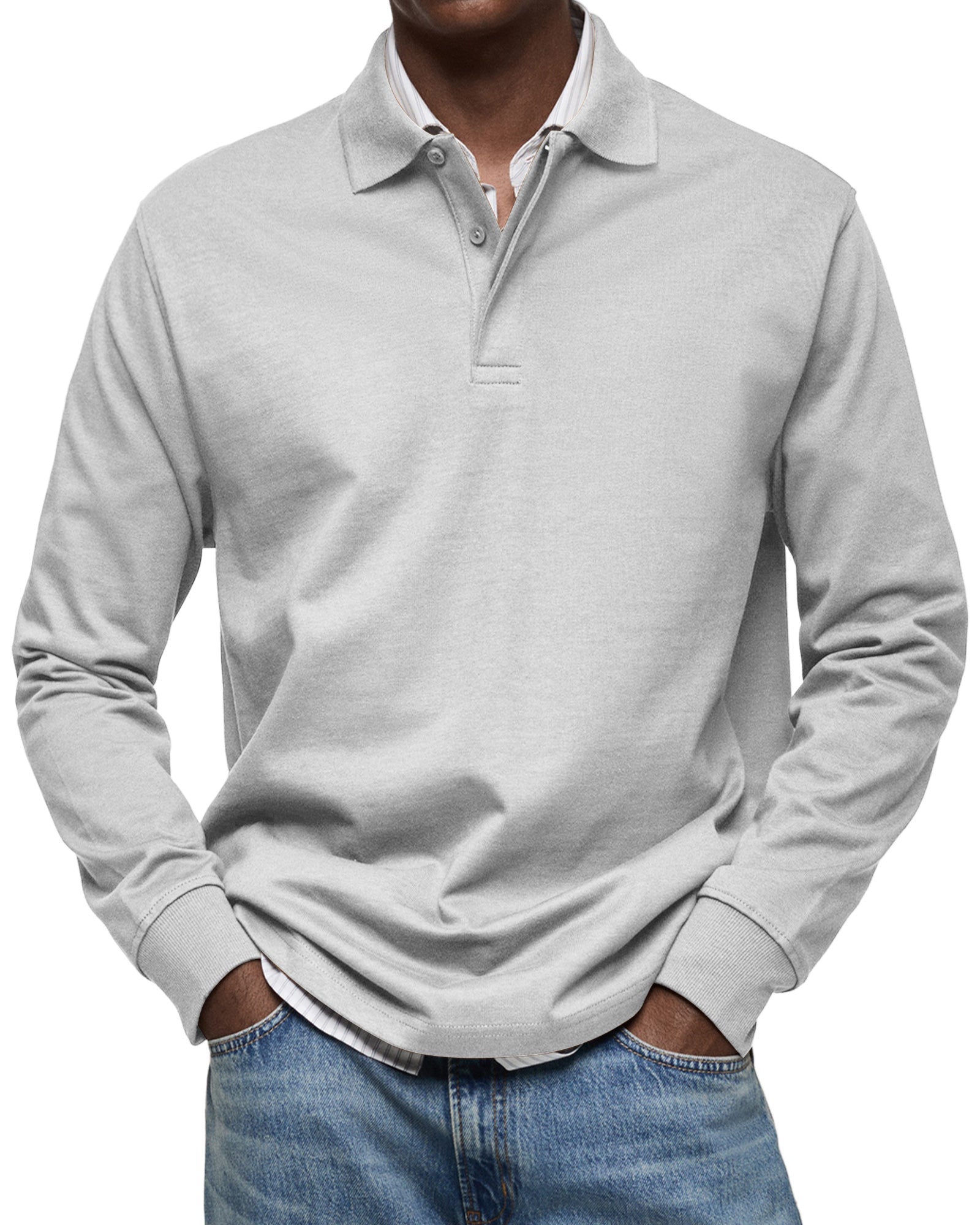 POLO À MANCHES LONGUES POUR HOMME