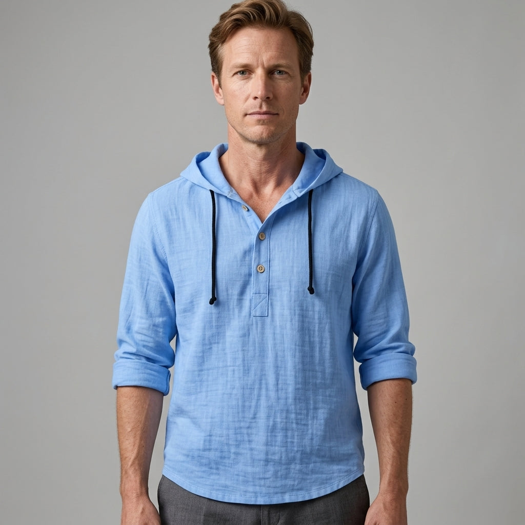 Chemise À Capuche Avec Manches Longues Pour Hommes