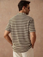 Chemise Texturée À Col V Pour Hommes
