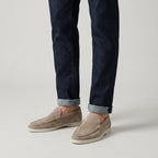 LOAFERS DAIM TAUPE LÉGERS POUR HOMME