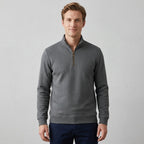 Pull À Col Zippé Avec Fermeture Quart De Zip Pour Hommes