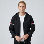 Veste À Capuche Zippée Avec Coupe Ajustée Pour Hommes