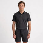 Ensemble Polo En Maille Texturée Et Short Pour Hommes