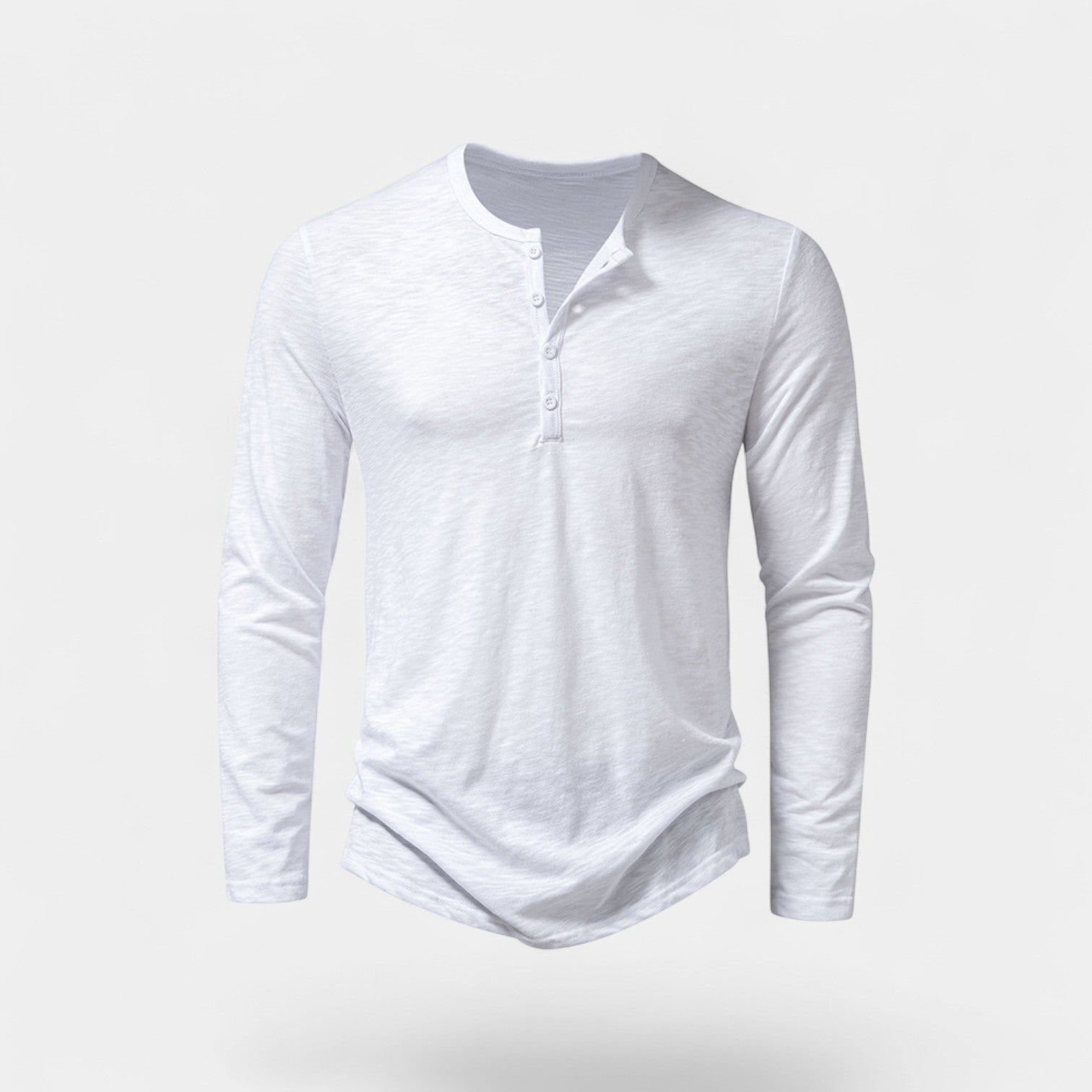 T-SHIRT HOMME MANCHES LONGUES BOUTONS