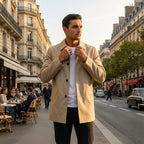 TRENCH COAT HOMME MI-LONG