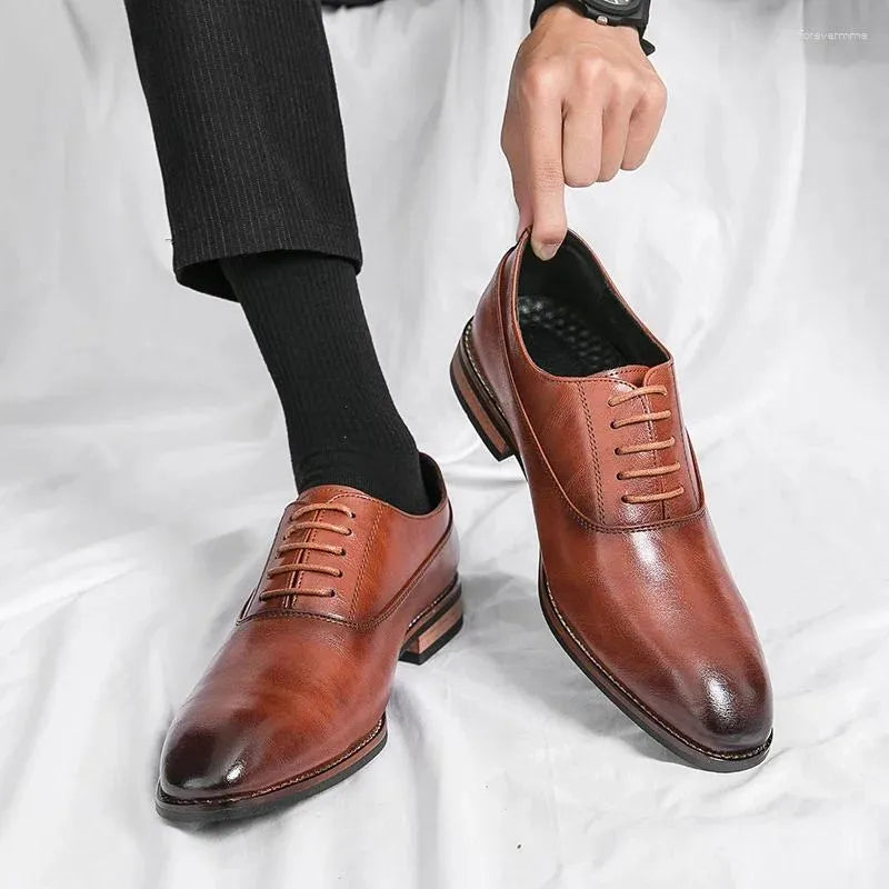 CHAUSSURES FORMELLES CUIR TALON BAS POUR HOMME