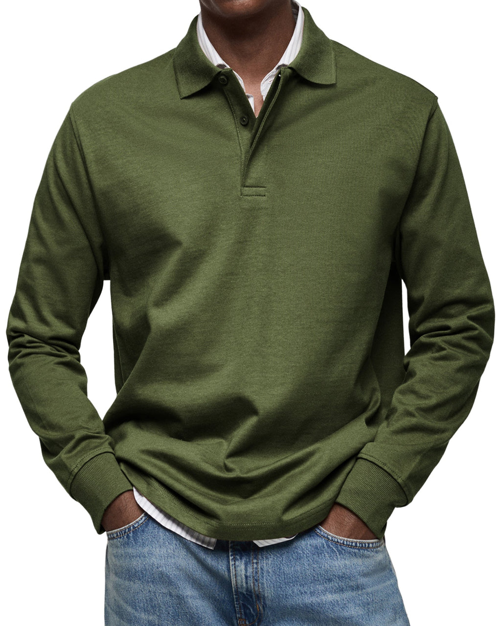 POLO À MANCHES LONGUES POUR HOMME