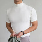 T-SHIRT À HAUT COL POUR HOMME
