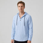 Chemise Henley À Capuche Avec Manches Longues Pour Hommes